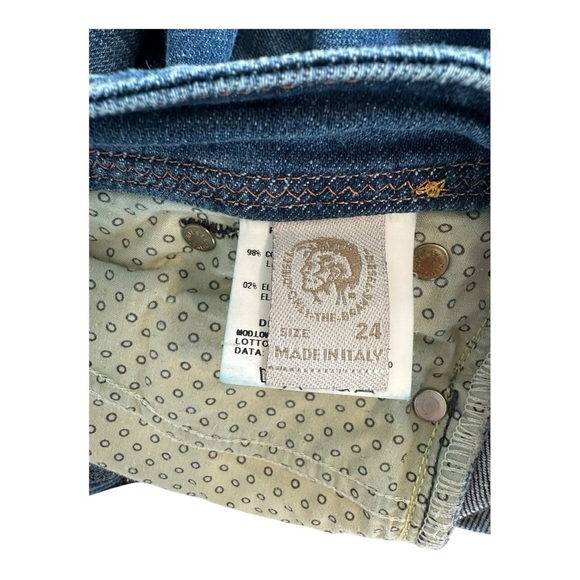 Diesel LOWKY Jeans Blue Denim Sequin | Size  24 X 32 - Picture 8 of 15